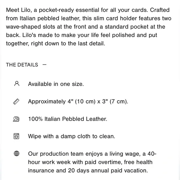 Marcella NYC Lilo Textured Black Card Holder - Picture 5 of 10